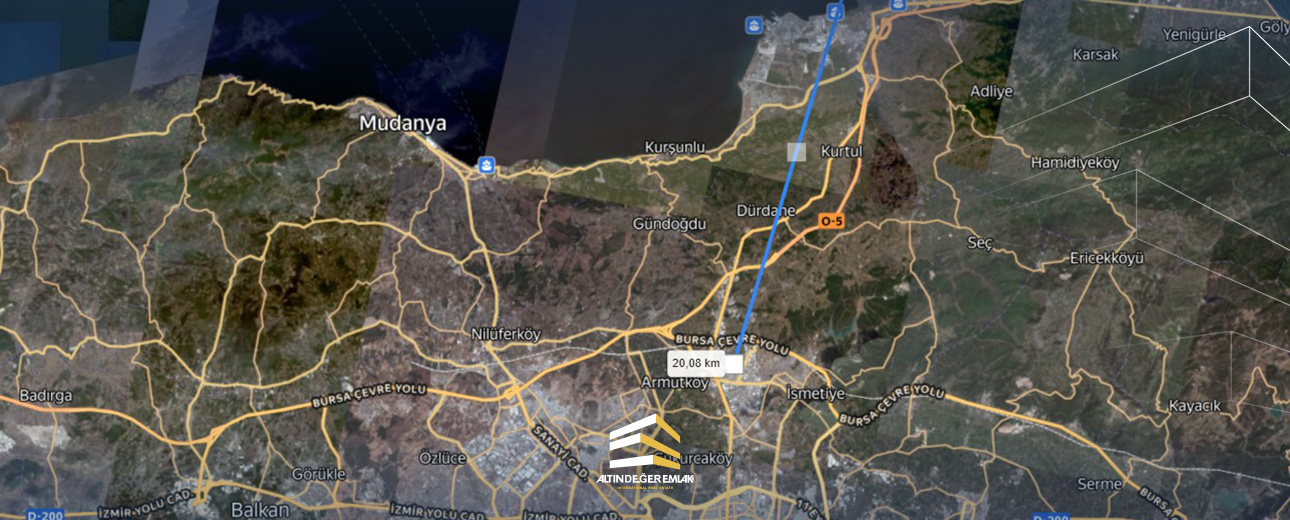 Land for sale, ready for construction, in the city of Bursa